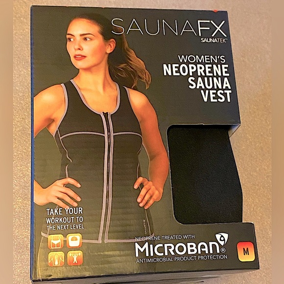SaunaFX Women’s Slimming Workout Vest Large - Picture 4 of 7
